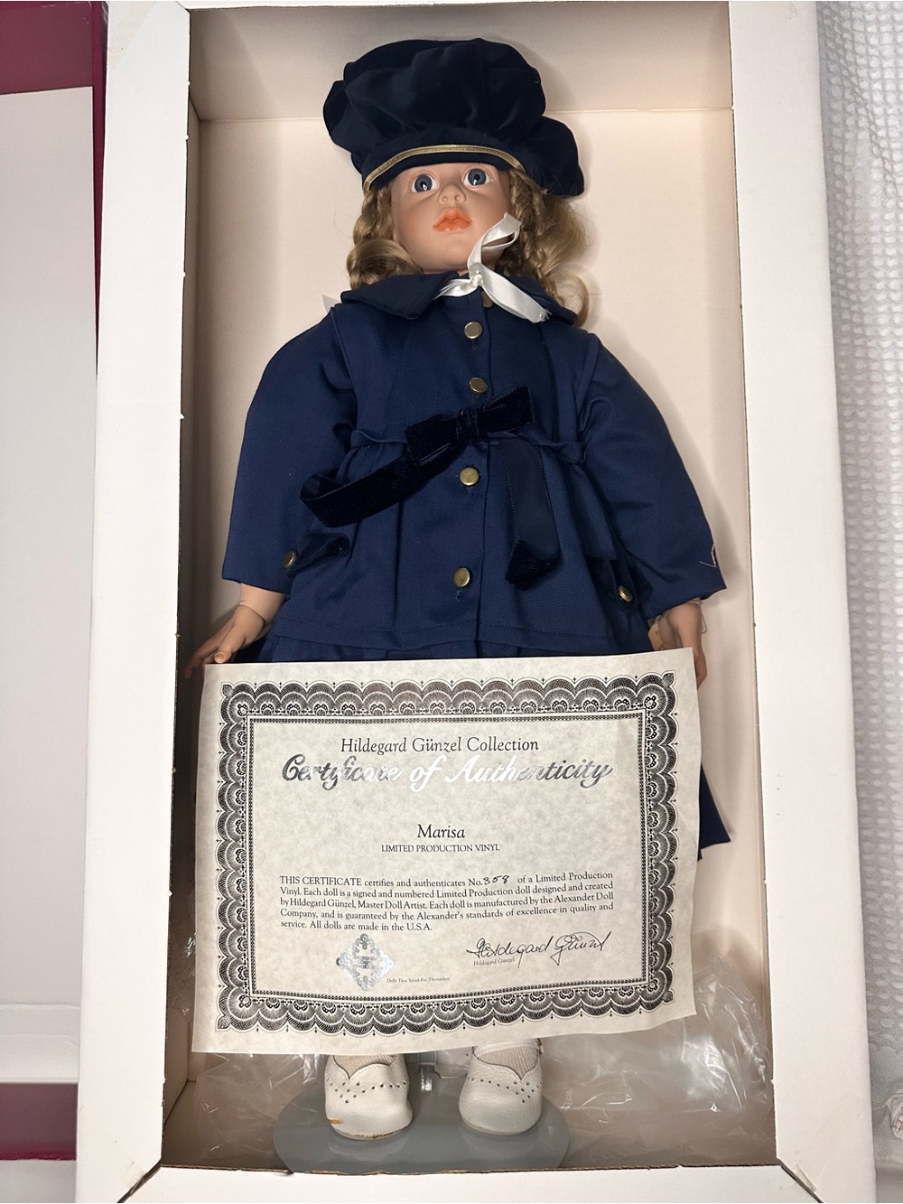 Hildegard Günzel Marisa Limited Edition Vinyl Doll by Alexander Doll Company
